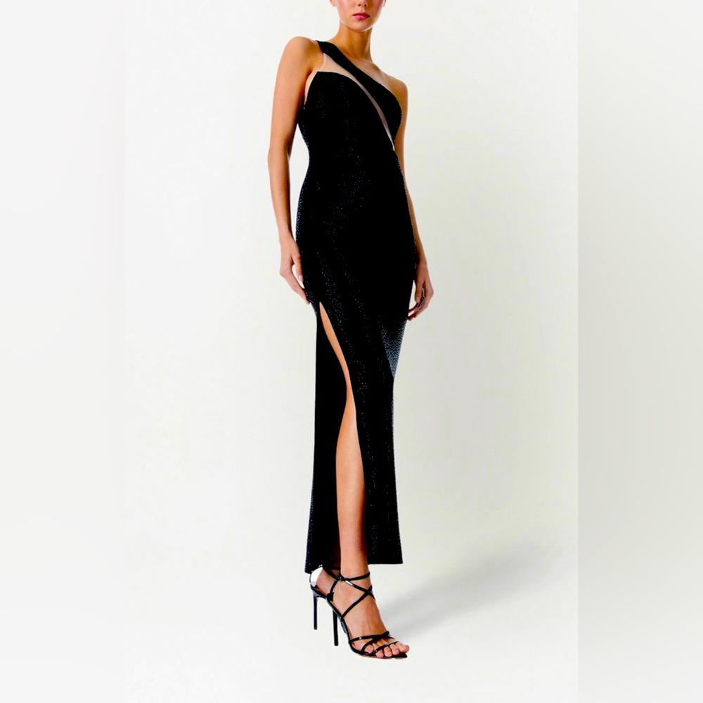 Alice + Olivia: Mercedes Embellished Dress. Black Tie. Never Worn. Original $600